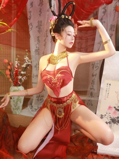 奈汐酱nice 自撮り – Red Tent Dance