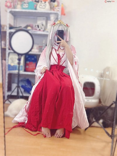 懒懒睡不醒 cosplay Tomotake Yoshino – Senren Banka