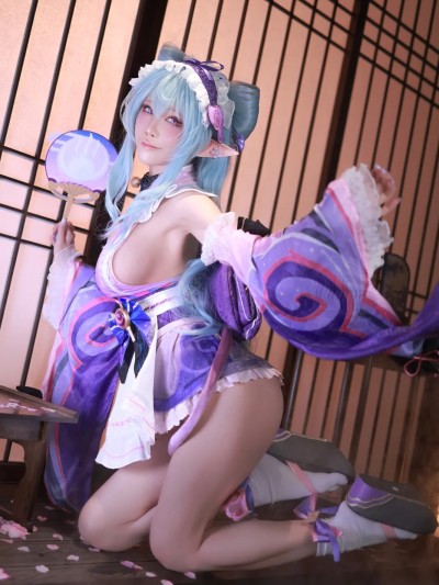 水淼Aqua cosplay Yumemizuki Mizuki – Genshin Impact