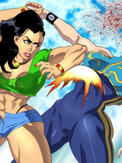 Laura Matsuda vs Chun-Li Alpha (Street Fighter V)