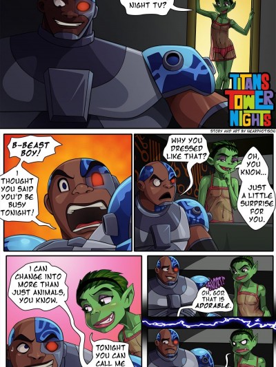 Titans Tower Nights (Teen Titans) by Nearphotison