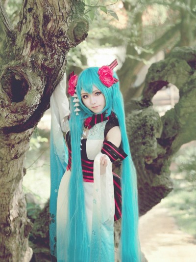 螺旋猫异国歌姬版“初音未来”COS