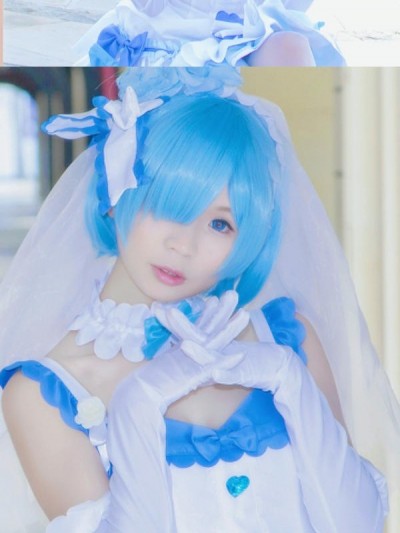 《Re从零开始的异世界生活》蕾姆同人婚纱 C O S P L A Y