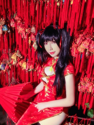 狂三同人红旗袍cos