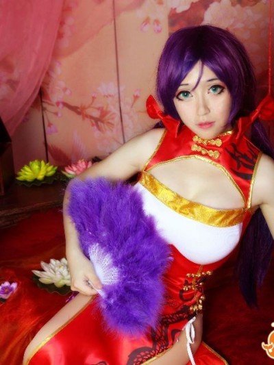 东条希同人新年旗袍COS