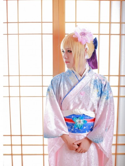 fate zero saber新年浴衣COS
