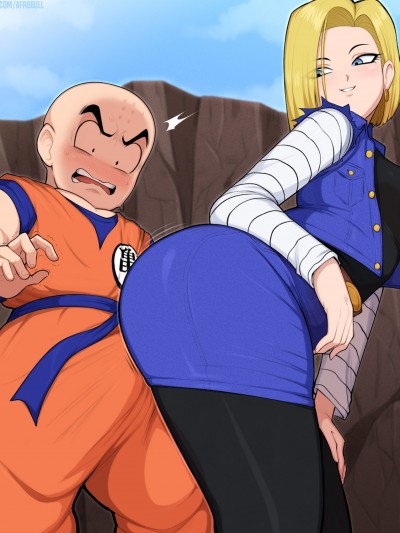 Afrobul- Android 18 and Krillin (Dragon Ball Z)