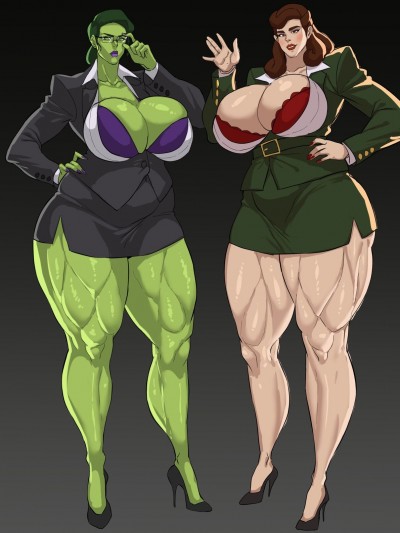 [Cyberboi] She-Hulk & Peggy Carter (Marvel)