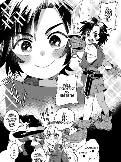 Senri-chan playing with the Priest and Wizard