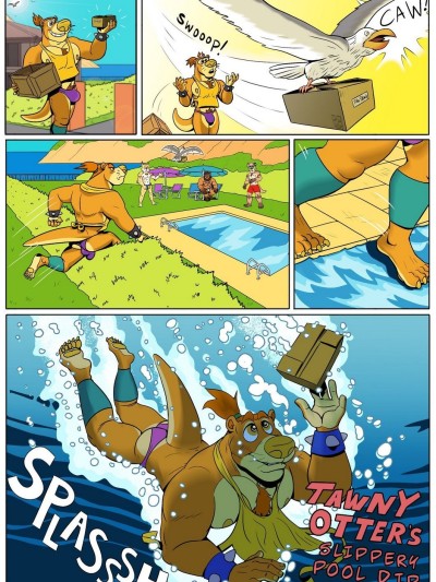 Tawny Otter's Slippery Pool Dip
