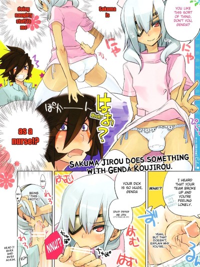 Sakuma Jirou does something with Genda Koujirou